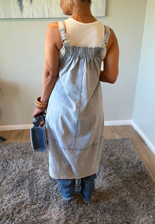 Denim Dress Romper